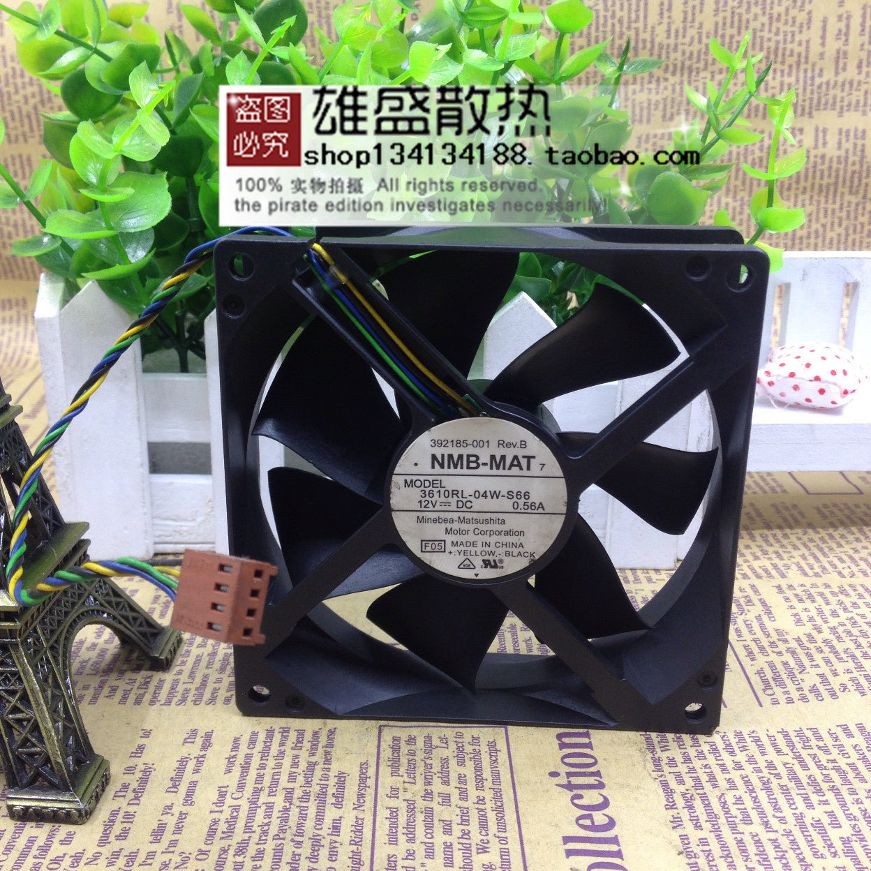 Then 3610RL-04W-S66 9cm 9025 12V0.56A 4-Wire Temperature Chassis Cooling Fan