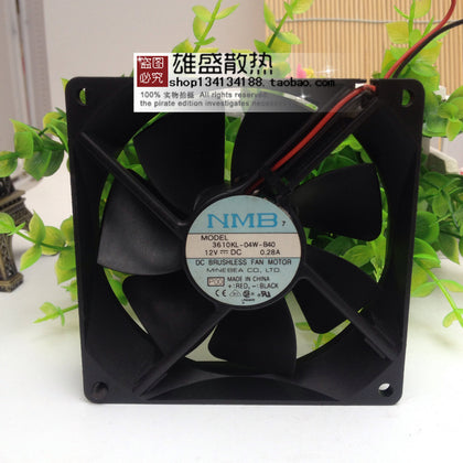 Japan NMB 3610kl-04w-B40 9225 12v 0.28a 9cm Double Ball Cooling Fan-inewdeals.com