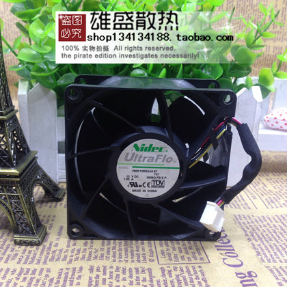 Nidec 8038 12v 1.95a 8cm/cm High-Speed Violent Fan V80E12BS2A5-57-inewdeals.com