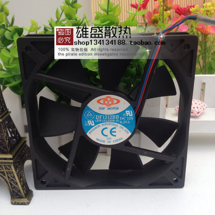 12CM Fan Double Ball 12025 Top Motor 12V 0.38A DF1212BB-3-inewdeals.com
