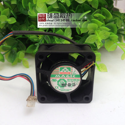 Magic Wind Fan MGT4012MB-W20 4cm 4020 12V 0.11A Four-Wire PWM Fan-inewdeals.com