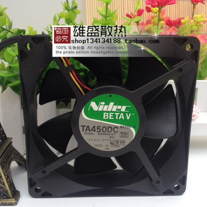 Japan and Dick Nidec B34659-57 DC12V 0.77A12038 Chassis Max Airflow Rate Cooling Fan-inewdeals.com