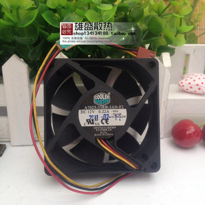 Cool Extreme 7025 Mute CPU Cooling Fan 12V 0.22a A7025-33RB-3AN-F2 3-Wire-inewdeals.com