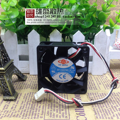 Zhengjiu 6025 6cm 12v0.80a Violent PWM Speed Control Three-Wire Fan Df126025bu-inewdeals.com