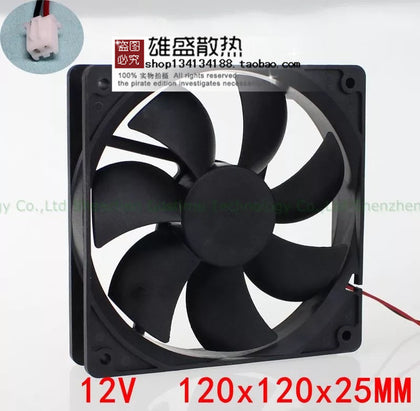 12cm Cooling Fan DC 12V Chassis Fan 12025 Mute Fan 12*12 Cooling Fan-inewdeals.com
