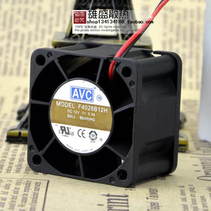 AVC F4028b12h 4028 4cm 4cm 12V 0.3a CPU Double Ball Cooling Fan-inewdeals.com