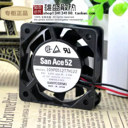 Japan Sanyo 5cm5015 12v0.13a Double Ball Bearing Cooling Fan 109p0512t7h1 22-inewdeals.com
