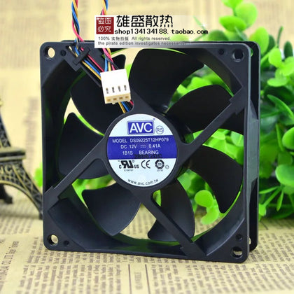 AVC Ds09225t12hp079 12V 0.41a 9025 4 Four-Wire PWM Temperature Control CPU Fan-inewdeals.com