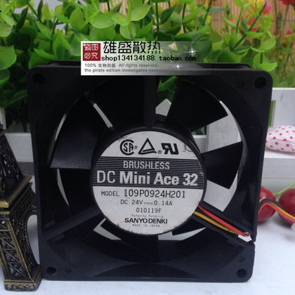 109p0924h201 24v 0.14a Japan Sanyo 90*90*32 Inverter Fan-inewdeals.com