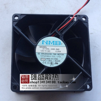 Japan NMB 8025 Double Ball 8cm Chassis Fan 12v 0.26a 3110kl-04w-b40-inewdeals.com