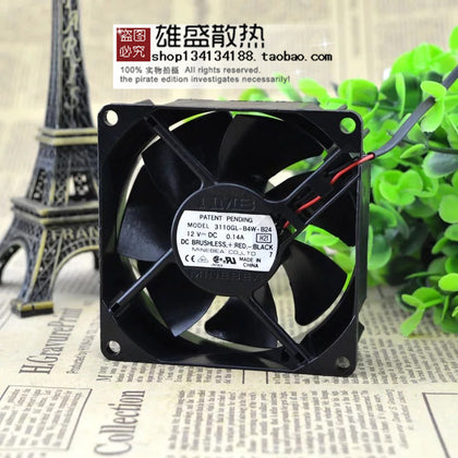 Then Minebea 8cm 8025 3110GL-B4W-B24 12V 0.14A Cooling Fan Mute-inewdeals.com