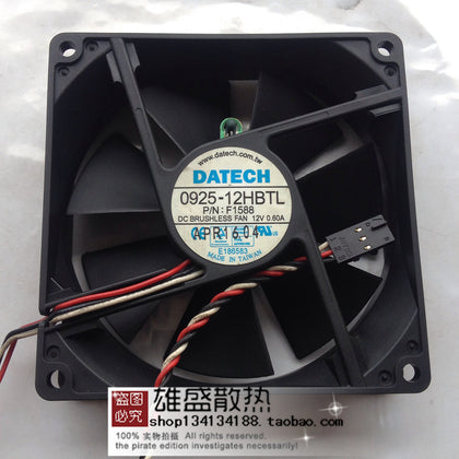Dell datech 0925-12HBTL F1588 9025 12V 0.60A Desktop Chassis Fan-inewdeals.com