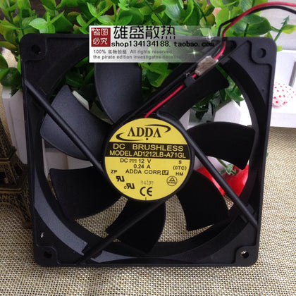 Adda 12CM12cm Power Supply of PC Case Silent Fan 12v 0.24A AD1212LB-A71GL-inewdeals.com