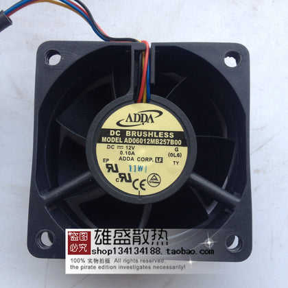 Adda AD06012MB257B00 12V 0.10A 6cm 6025 4-Wire PWM Cooling Fan-inewdeals.com