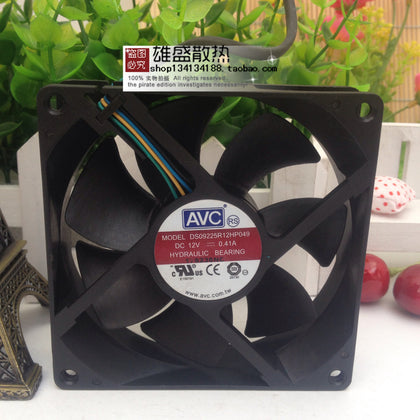AVC 9225 4-Wire PWM Temperature Chassis Fan DS09225R12HP049 12V 0.41A Max Airflow Rate-inewdeals.com