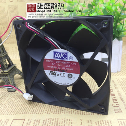 AVC DS12025R12L-006 DC12V 0.30a 12025 12cm Fan-inewdeals.com