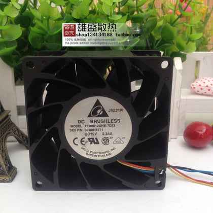 Original Delta/Delta Violent Cooling Fan TFB0812UHE-7D33 Dc12v 2.34a 8038-inewdeals.com