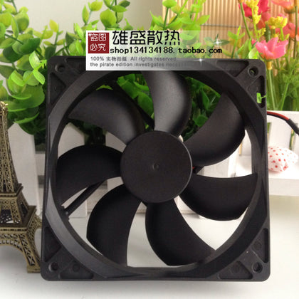 12V 8025 9025 12025 Oil Ultra-Quiet Chassis Power Cooling Fan-inewdeals.com