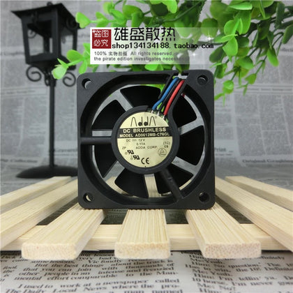 Adda xie xi 6cm Fan 6020 Double Ball Cooling Fan 12V 0.13A AD0612MB-C76GL-inewdeals.com