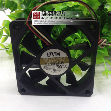 AVC C7015B12LY 7015 DC12V 0.15a 7cm CPU Mute Cooling Fan-inewdeals.com