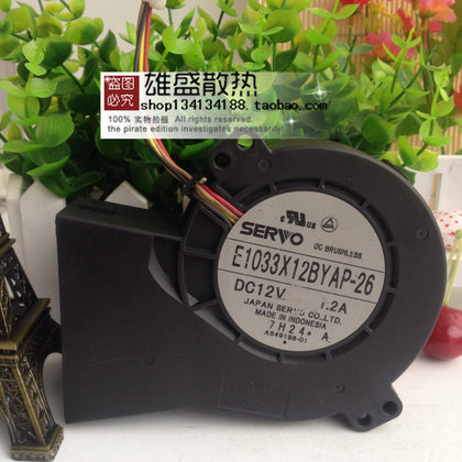 Japan Servo 12v 1.2a 10cm Blower Server Turbine Fan E1033X12BYAP-26-inewdeals.com