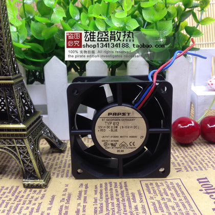 Typ 612 12VDC 2.5W Germany Papst 60*60 * 25MM High-End Equipment Axial Flow Fan-inewdeals.com