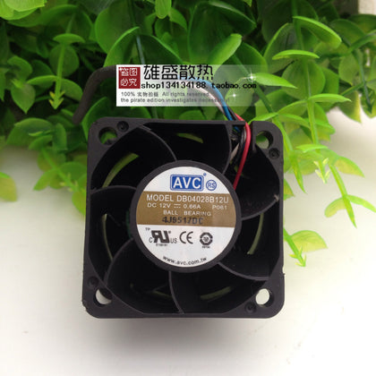 AVC Db04028b12u 4cm 4028 12V 0.66a 4-Wire Server Large Air Volume Cooling Fan-inewdeals.com