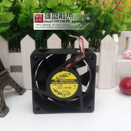 Adda 6025 12V 0.25A AD0612UB-A73GP 6CM/cm 3-Wire-inewdeals.com