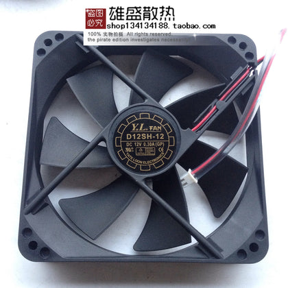 D12SM-12 D12SL-12 D12SH 12V 0.30A Power Mute Cooling Fan-inewdeals.com