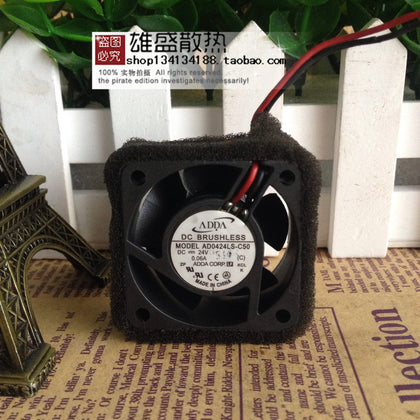 Adda AD0424LS-C50 4020 24V 0.06A 4CM 2-Wire Inverter Fan-inewdeals.com