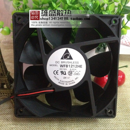 12038 Delta Cooling Fan WFB1212HE 12V 0.60A 2-Wire-inewdeals.com