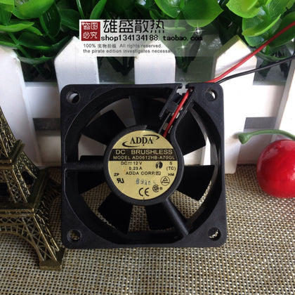 Adda Xiexi 6cm 6025 Double Ball Cooling Fan 12V 0.23a AD0612HB-A70GL 2-Wire-inewdeals.com