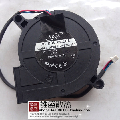 Adda AB06012HB250300 6025 12V 0.22A Projector Blower Fan-inewdeals.com