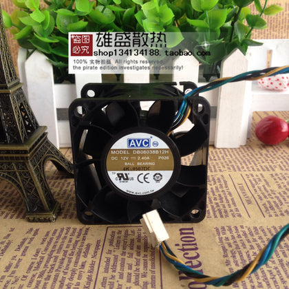 AVC 6038 Fan 6cm6cm Large Air Fan Db06038b12h 12v 2.4A-inewdeals.com