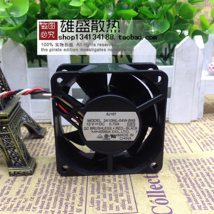 Japan NMB 2410ml-04w-B89 6025 12v 0.7a Large Air Volume Double Ball Server Fan-inewdeals.com