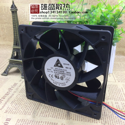 12cm Violent Fan Delta Qfr1212ehe 12v 1.5a 4-Wire PWM Function Speed Control Fan-inewdeals.com