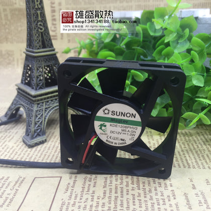 KDE1206PHV2 SUNON/ SUNON 6015 12V 1.0W Small Chassis Cooling Fan 6CM-inewdeals.com