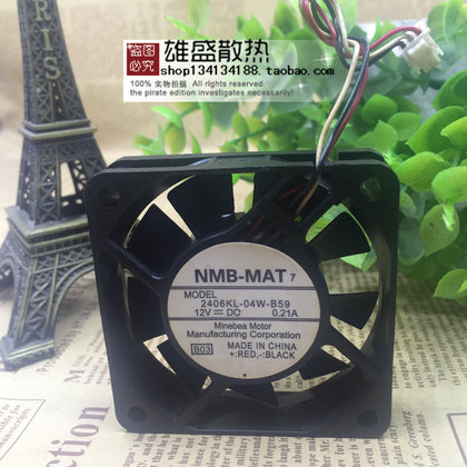 2406kl-04w-b59 Mepeiya NMB 12V DC 0.21a 6015 Axial Flow Fan-inewdeals.com