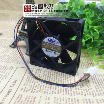 AVC 7020 Dv07020b12u 12v 0.7a 7cm Large Air Volume PWM Temperature Control Double Ball Fan-inewdeals.com