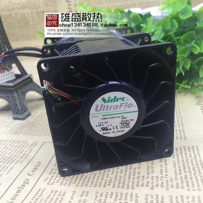 Nidec C80V12BS1AJ-70 12V 4.68a 8089 Ultra-Violent Car Booster Fan-inewdeals.com