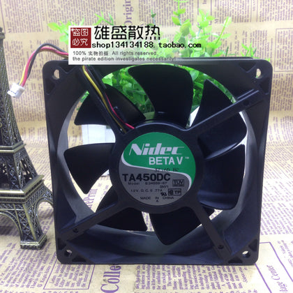 Japan and Dick Nidec B34659-87 DC12V 0.77A12038 Chassis Max Airflow Rate Cooling Fan-inewdeals.com