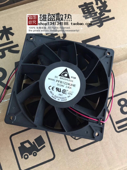 Pfb1224uhe Delta 12038 24V 2.40a 12cm Large Air Force Frequency Converter Fan-inewdeals.com