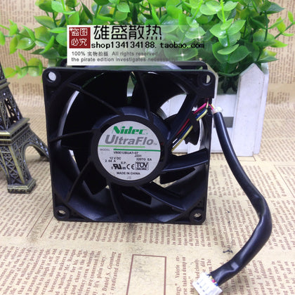 Japan Nidec 8038 12V 2.84A V80E12BUA7-07 8cm Max Airflow Rate Violence Fan-inewdeals.com