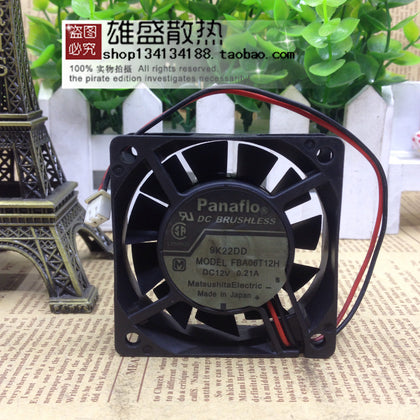Japan's Panasonic 6020 Fan 6CM 6cm Cooling Fan FBA06T12H 12V 0.21A-inewdeals.com