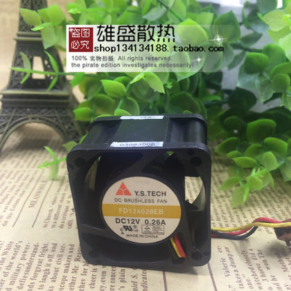 Yuanshan Fd124028eb 12v 0.26a 4cm 4028 Large Air Cooling Fan Radiator-inewdeals.com