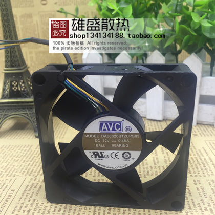 AVC Da08020b12ups03 8cm8020 12v 0.46a Four-Wire PWM Temperature Control Fan-inewdeals.com
