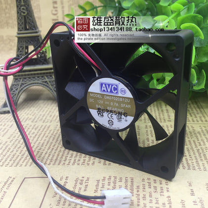 AVC 7020 12V 0.7a 7cm Double Ball Large Air Volume CPU Case Fan Da07020b12u-inewdeals.com
