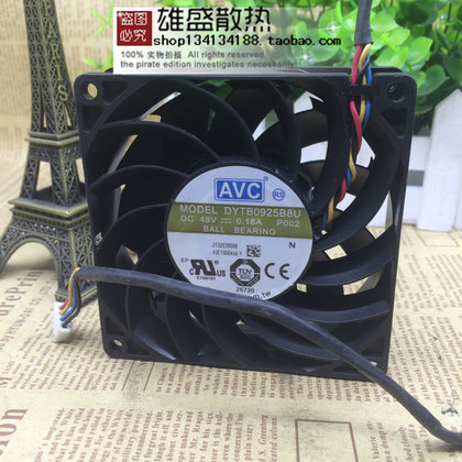 AVC DYTB0925B8U 48V 0.18A 9 9025 4-Wire PWM Industrial Cooling Fan-inewdeals.com