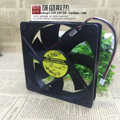 Adda 12025 Axial Flow Fan 12V 0.33a 2-Wire Chassis Fan AD1212MB-A70GL-inewdeals.com
