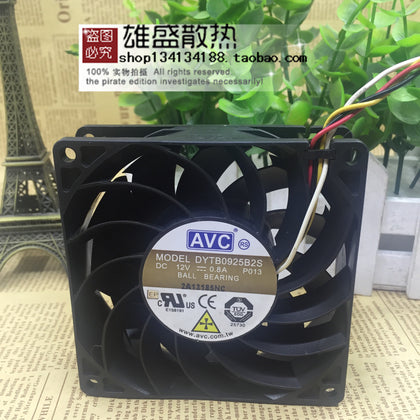 AVC Dytb0925b2s 12V 0.8a 9025 9cm Large Air Cooling Fan-inewdeals.com